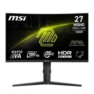 MSI Monitor MAG 275CQPFDE, 27", 2560 x 1440, 180 Hz, zakrivljeni, VA, crna